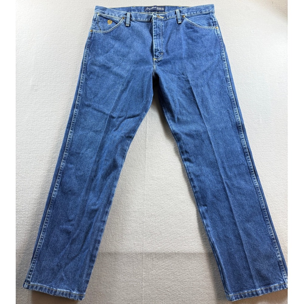 Wrangler George Strait Cowboy Cut Jeans Mens 38x30 Blue Denim 13MGSHD